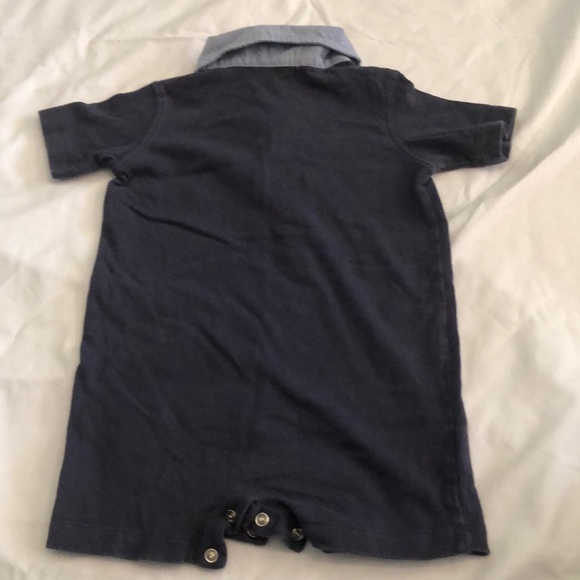Polo by Ralph Lauren navy sun suit 3-6 months - Picture 3 of 3